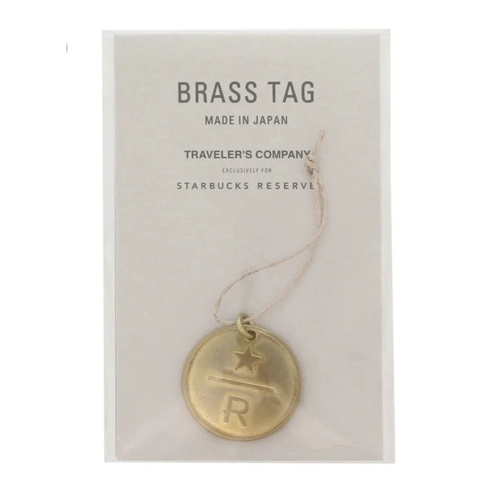 TRAVELER'S notebook Starbucks Reserve Tokyo Brass Tag Charm JAPAN